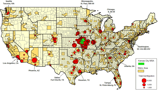Out Migration Map